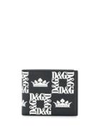 Dolce & Gabbana Logo Print Bifold Wallet - Black