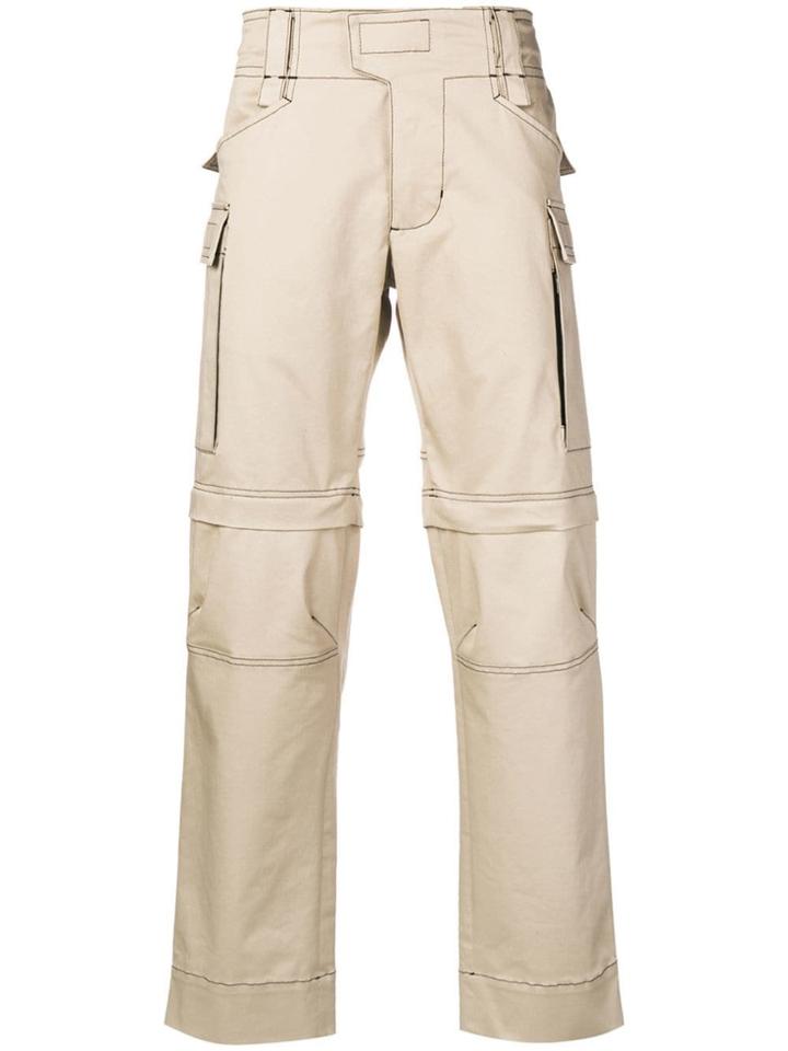 1017 Alyx 9sm Contrast Stitch Cargo Trousers - Neutrals