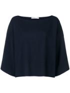 Gentry Portofino Flared Knitted Sweater - Blue