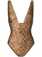 Zimmermann Paisley One-piece Swimsuit - Gold