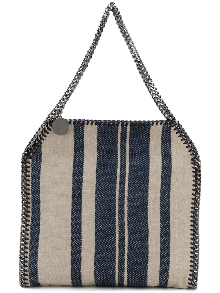 Stella Mccartney Striped Printed Tote Bag - Nude & Neutrals