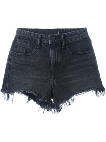 Alexander Wang Destroyed Denim Shorts