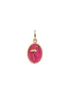 Gigi Clozeau Gold And Resin Flamingo Medallion - Pink