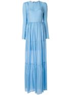 Philosophy Di Lorenzo Serafini Jacquard Print Dress - Blue