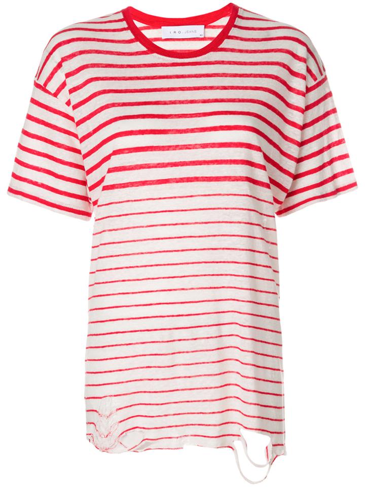 Iro Cuarenbo Striped T-shirt - White