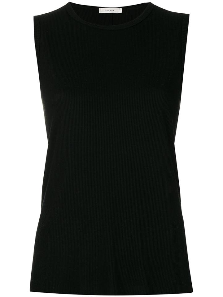 The Row Fitted Vest - Black