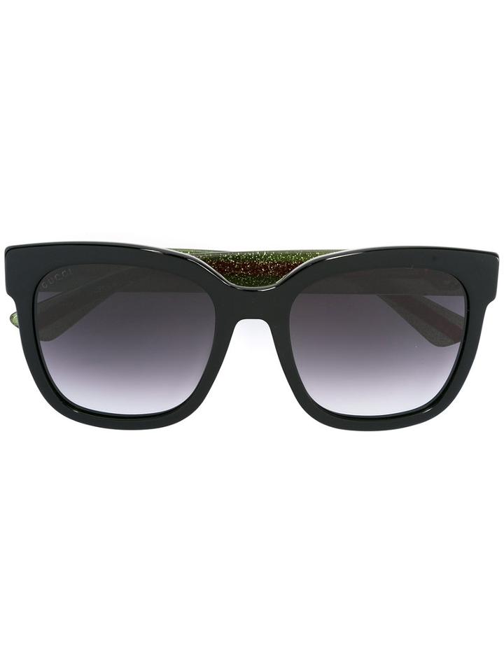 Gucci Eyewear - Square Shaped Sunglasses - Women - Plastic - One Size, Women's, Black, Plastic