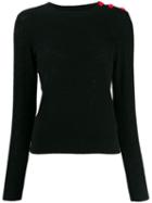 Bellerose Shoulder-button Slim Sweater - Black