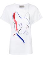Être Cécile Dog Print T-shirt - White