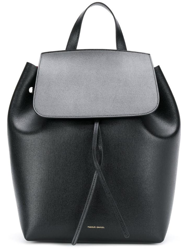 Mansur Gavriel Saffiano Backpack - Black