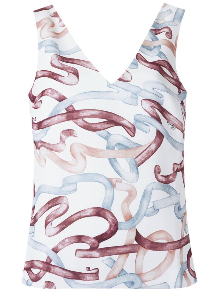 Olympiah - Printed Top - Women - Polyester - 38, White, Polyester