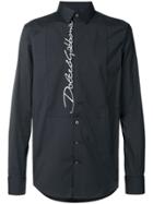Dolce & Gabbana Embroidered Logo Shirt - Black