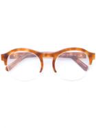 Chloé - Round Acetate Tortoiseshell Glasses - Women - Acetate/metal - 53, Brown, Acetate/metal