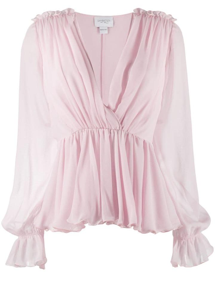 Giambattista Valli Gathered Waist Blouse - Pink