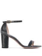 Stuart Weitzman Nearlynude Block-heel Sandals - Black
