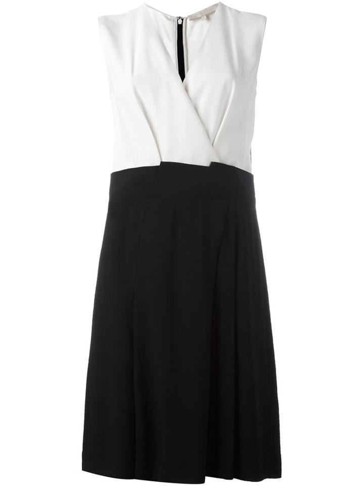 Vanessa Bruno Envelope Neck Mid Dress, Women's, Size: 38, Black, Acetate/viscose
