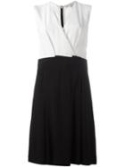 Vanessa Bruno Envelope Neck Mid Dress, Women's, Size: 38, Black, Acetate/viscose