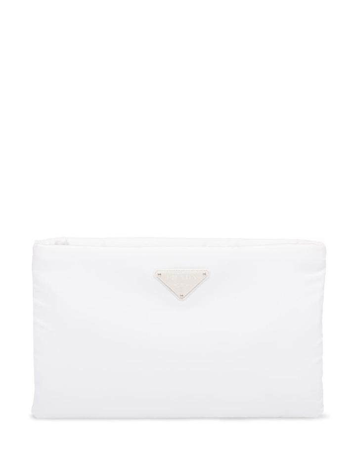 Prada Padded Clutch Bag - White
