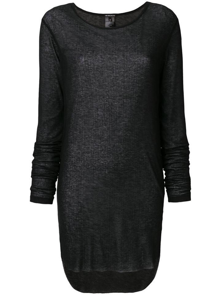 Ann Demeulemeester Blanche Ribbed Longsleeved T-shirt - Black