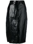 Marni Vinyl Pencil Skirt - Black