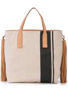 Oscar De La Renta Hanging Tassel Tote - Brown