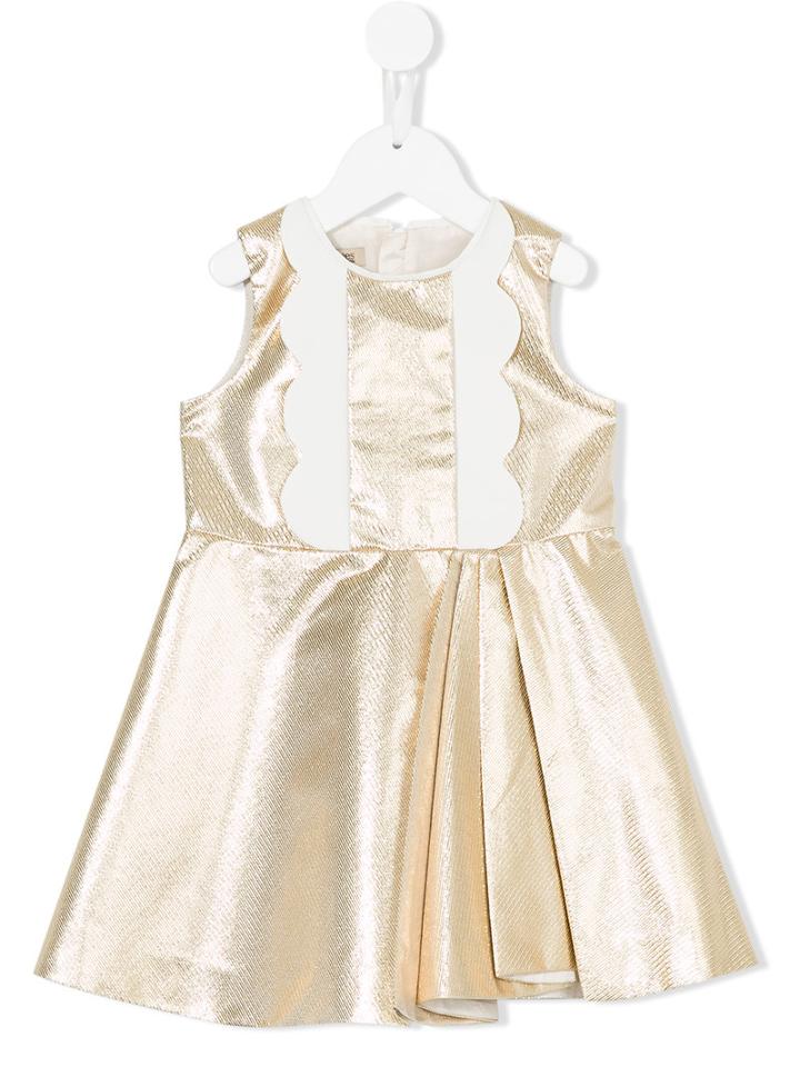 Hucklebones London - Metallic (grey) Bodice Dress - Kids - Polyester/metallized Polyester - 2 Yrs, Toddler Girl's