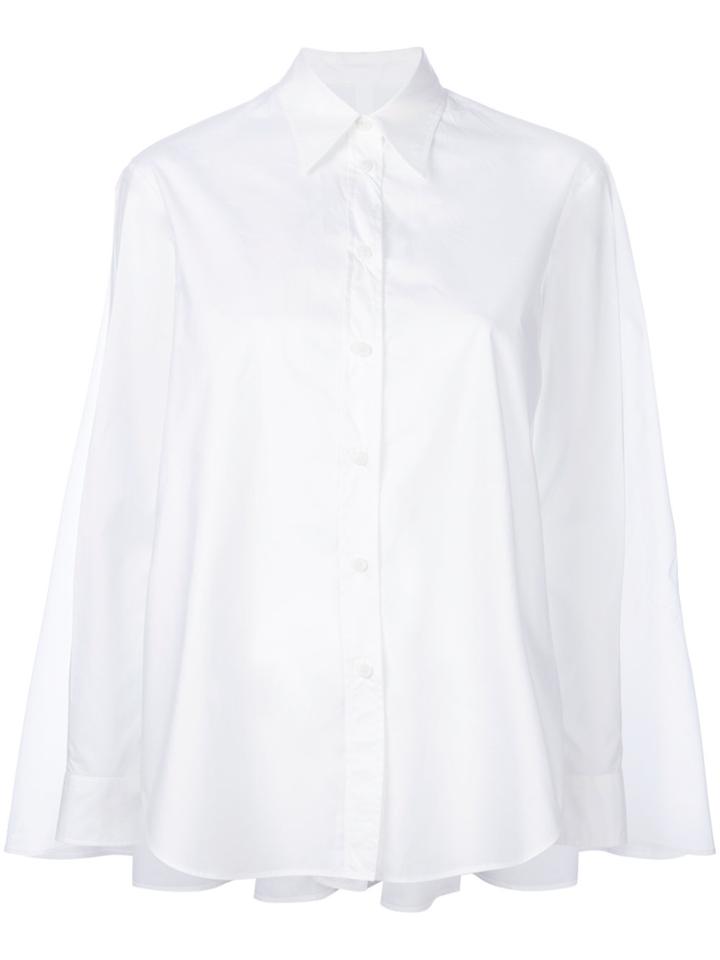 Mm6 Maison Margiela Oversized Parachute Shirt - White