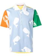 Thom Browne Multi-icon Fun Mix Polo - Blue
