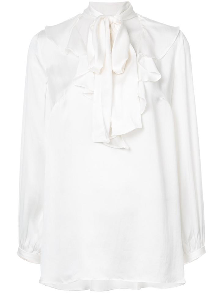 Zimmermann Scarf Neck Blouse - White