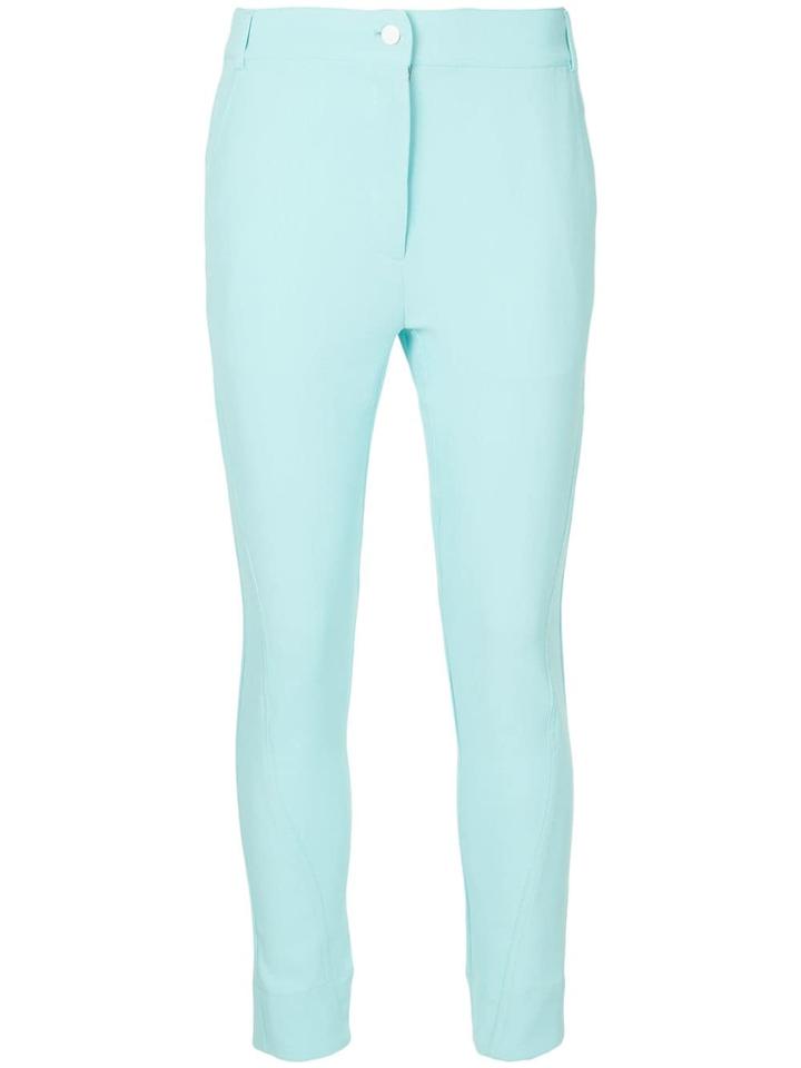 Manning Cartell Cropped High-waisted Trousers - Blue