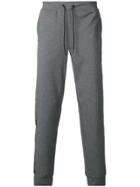 Closed Side-striped Track Pants - Grey