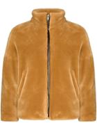 Sulvam Faux Fur Jacket - Brown
