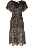 Suboo Flutter Sleeve Dress - Black