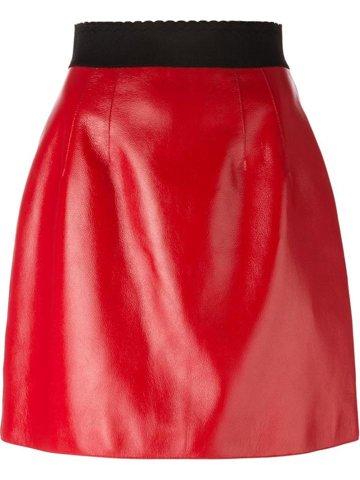 Dolce & Gabbana Leather Skirt