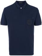 Versace Medusa Patch Polo Shirt - Blue