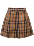 Derek Lam 10 Crosby A-line Short - Yellow & Orange
