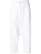 Lost & Found Rooms Cropped Drawstring Trousers - White