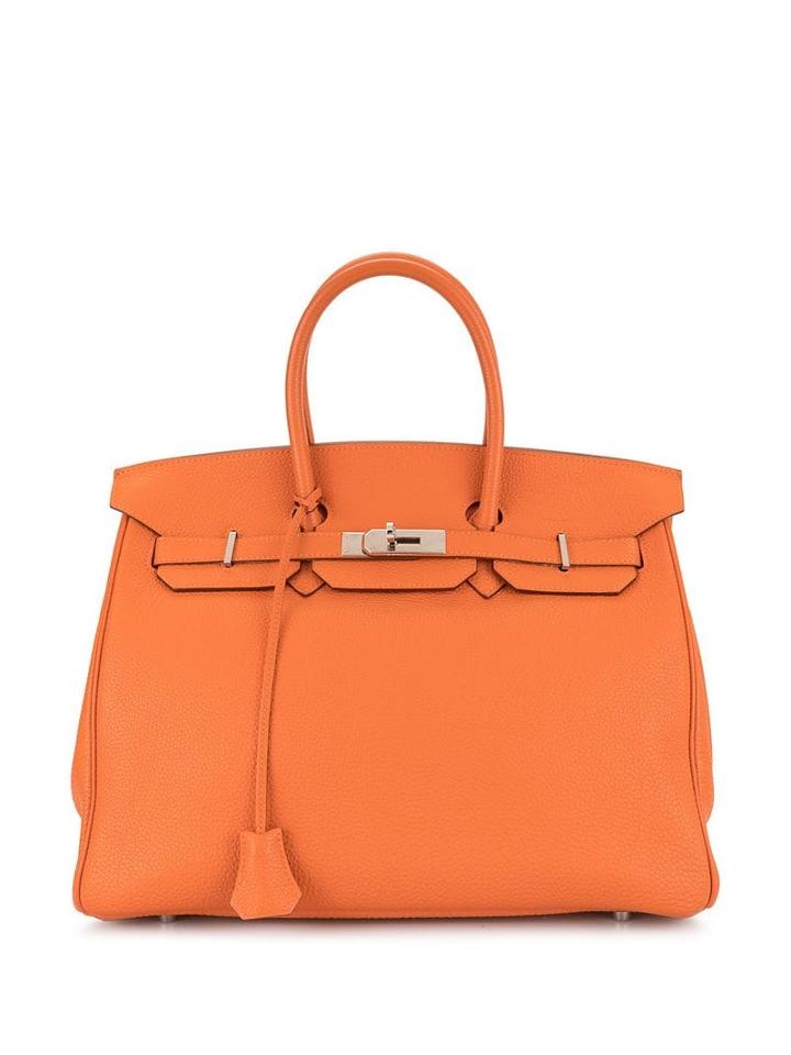 Hermès Pre-owned Hermes Birkin 35 Bag - Orange