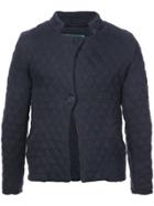 Casey Casey Quilted Fitted Jacket - Blue
