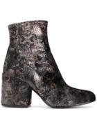Fausto Zenga Abstract Floral Ankle Boots - Multicolour