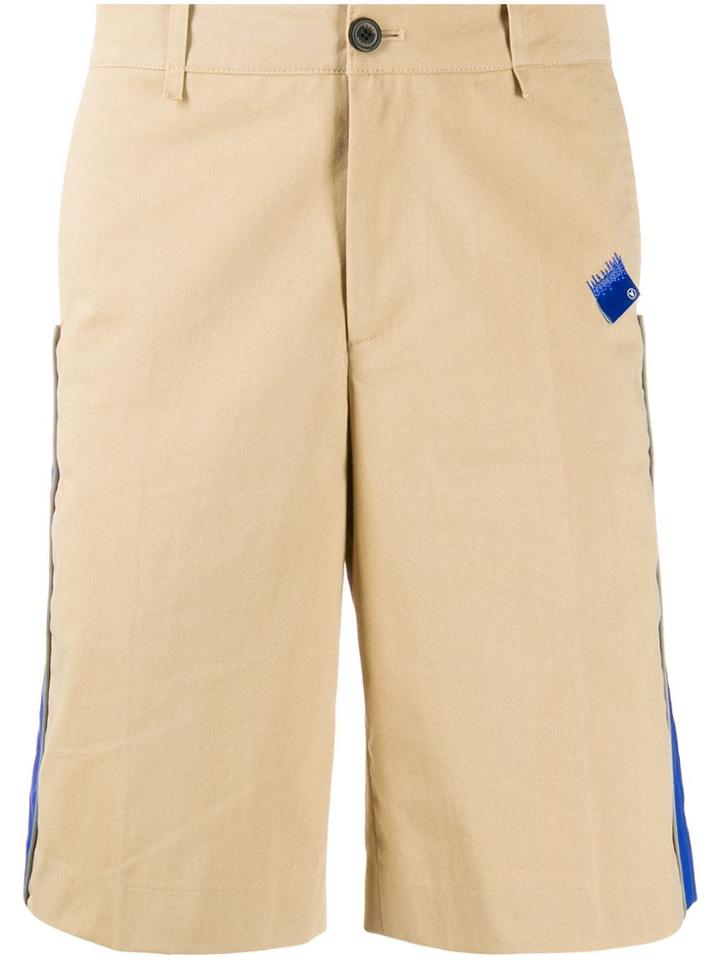 Ader Error Side Stripe Bermuda Shorts - Neutrals