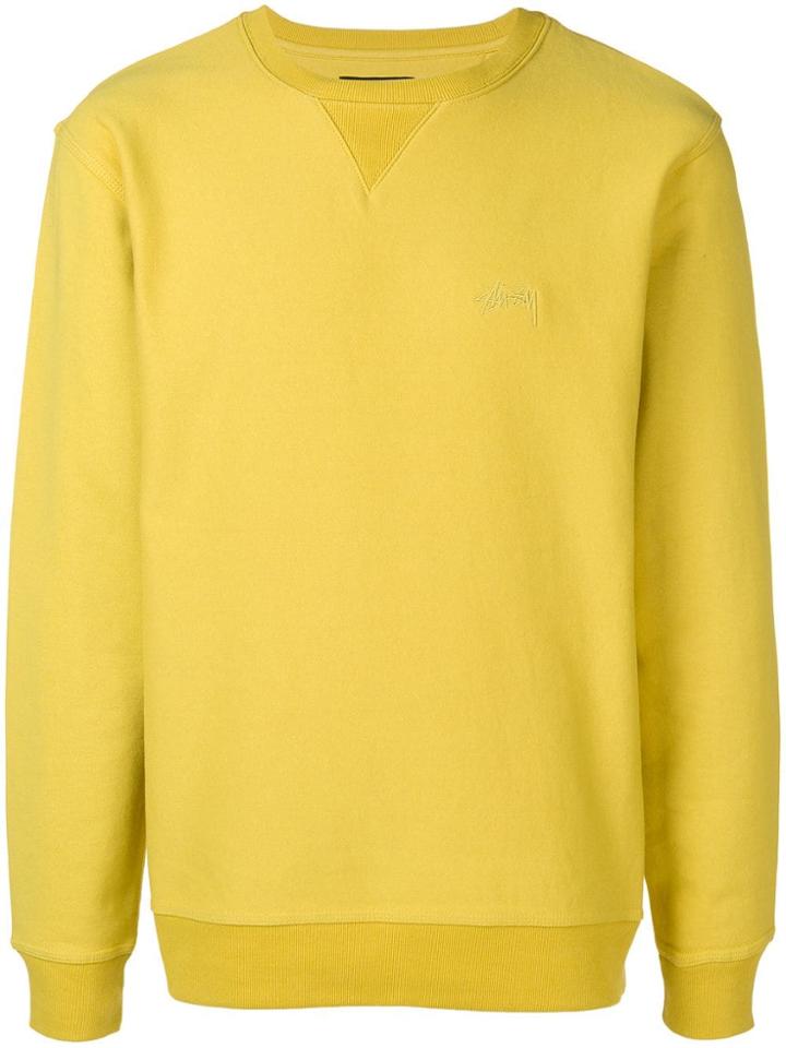 Stussy Logo Sweatshirt - Yellow