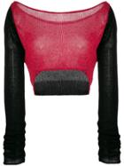 Lost & Found Rooms Cropped Jumper - Black