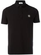Stone Island Classic Polo Shirt, Men's, Size: Xl, Black, Cotton/elastodiene