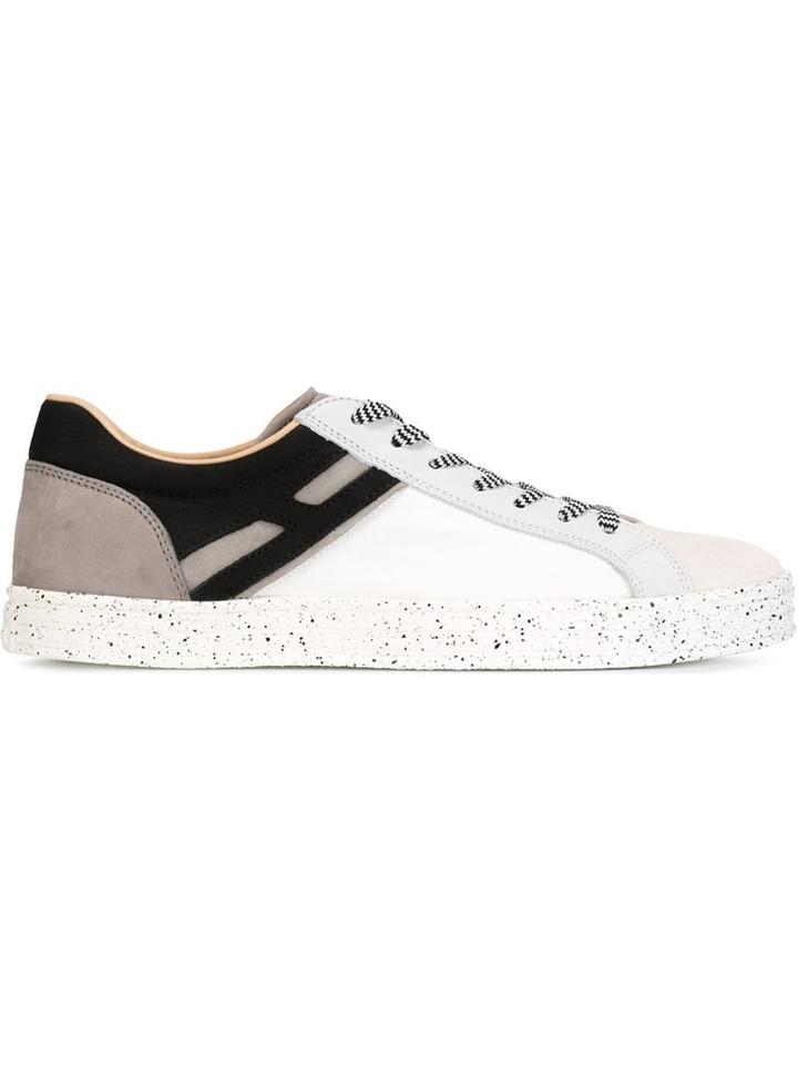 Hogan Rebel R141 Sneakers, Men's, Size: 5, White, Suede/leather/rubber