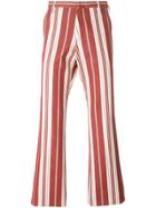 Romeo Gigli Vintage Striped Trousers - Red