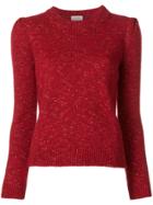 Isa Arfen Speckle Detail Sweater - Red