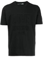 Love Moschino Logo Embossed T-shirt - Black