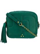 Jérôme Dreyfuss - Pascal Shoulder Bag - Women - Cotton/buffalo Leather - One Size, Green, Cotton/buffalo Leather