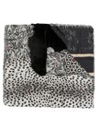 Pierre-louis Mascia Animal Print Scarf, Adult Unisex, Black, Silk